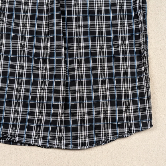 Wrangler George Strait Short Sleeve Button Up Shirt Men's XL Black/Blue/Grey - Picture 12 of 14